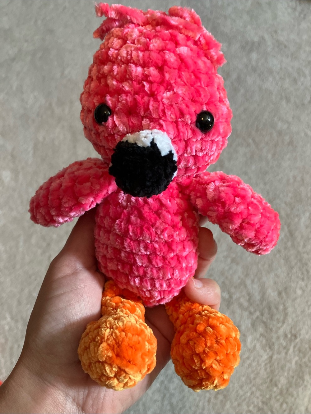 Flamingo Crochet 6-7 inch 🦩
